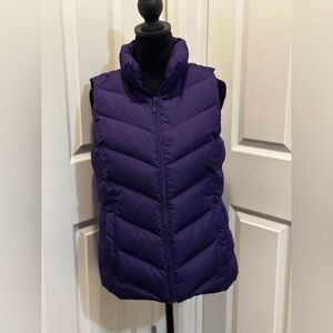 🍁NWOT🍁 Lands' End Women's Deep Purple Quilted Puffer Vest